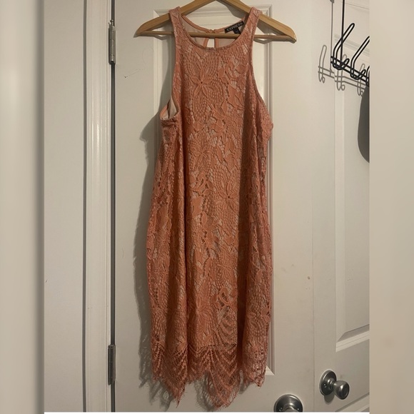 Express Pink Lace Dress - Picture 1 of 3